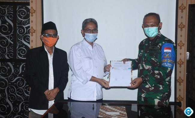Dandim 1606/Lobar Kunjungi Plh Bupati KLU Untuk Membahas Program Pompa Hidram di KLU